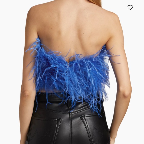 LAMARQUE Zaina Feather Bustier Top Large - Picture 3 of 12
